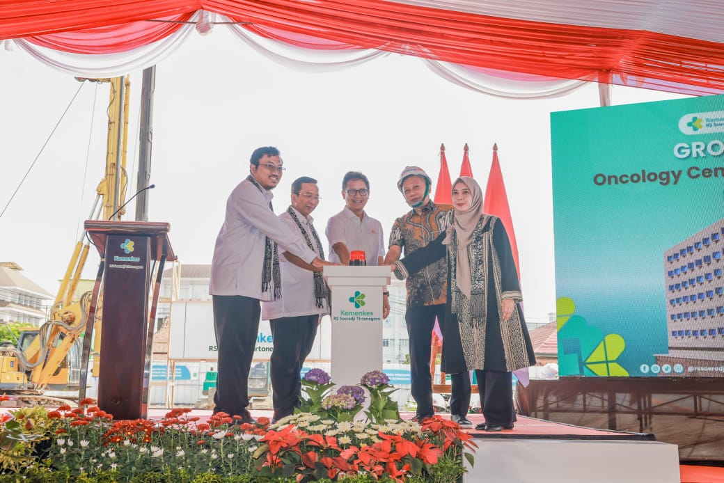 Menkes Budi Lakukan Groundbreaking Gedung Onkologi RSUP dr. Soeradji Tirtonegoro